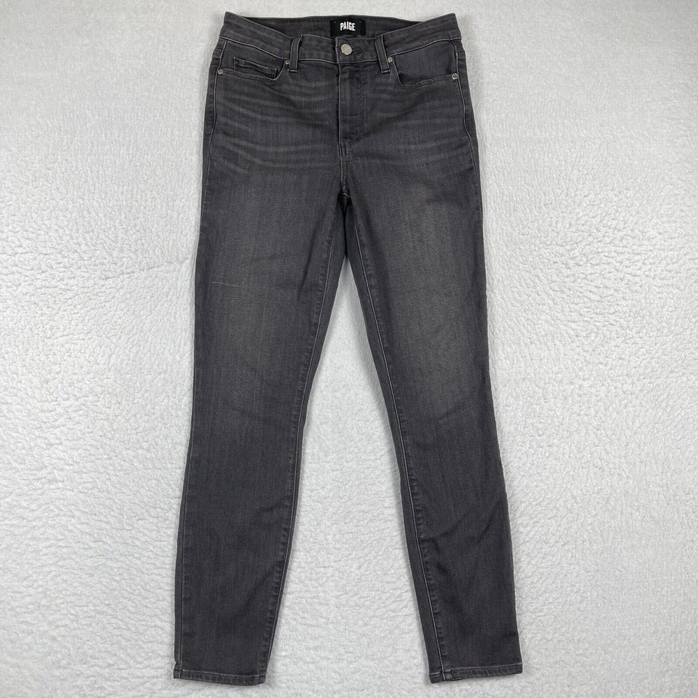 Paige‎ Jeans Womens 27 Gray Hoxton Ankle Skinny Casual Preppy Ladies Pants
